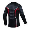 Weimostar Men's Cycling Jersey Long Sleeve MTB T Shirt Mountain Bike Motorcycle Bicycle Clothing Black Red Size M view 2