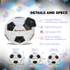 Barocity Classic Black & White Soccer Ball, Size 4, Rainbow Pattern view 2