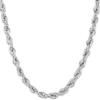 LIFETIME JEWELRY 6mm Rope Chain Necklace for Women and Men 24k Real Gold Plated (20 inches, 5 - Stainless Steel) view 1