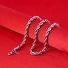 LIFETIME JEWELRY 6mm Rope Chain Necklace for Women and Men 24k Real Gold Plated (20 inches, 5 - Stainless Steel) view 4
