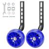 FORTOP Bike Training Wheels, Pair of Heavy Duty Rear with Stabilizers Mounted Kit for Kids Boy Girls Bikes of Single Speed Bicycle with 12 14 16 18 20 Inch - Dark Blue view 1