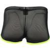 renvena Mens See Through Mesh Sports Bulge Pouch Boxer Briefs Shorts Athletic Swim Trunks Gym Clubwear Black Large view 3