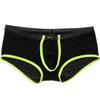 renvena Mens See Through Mesh Sports Bulge Pouch Boxer Briefs Shorts Athletic Swim Trunks Gym Clubwear Black Medium view 1