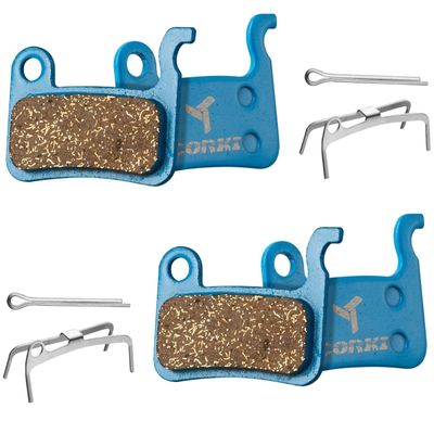 2 Pairs Multi-Metallic Disc Brake Pads for Shimano Deore XT M765 M775 M776 XTR M965 M966 M975 LX M585 T665 SLX M665 Deore M535 M595 M596 Hone M601 Alfine S500 S501 Saint M800 M545 R505 T605 A01S M07