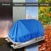21-24FT Boat Cover - Heavy Duty Trailerable Boat Cover for Pontoon Boats Beam up to 102 Inch Dark Blue view 3