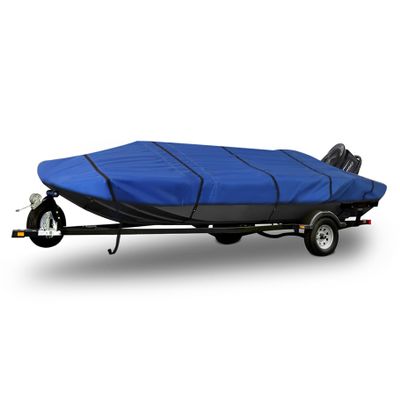 12ft Heavy Duty Trailerable Jon Boat Cover 600D Marine Grade Polyester Boat Cover Fits Jon Boats