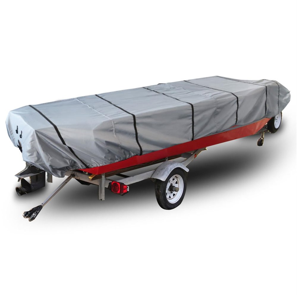 18ft Heavy Duty Trailerable Jon Boat Cover 600D Marine Grade Polyester Boat Cover Fits Jon Boats