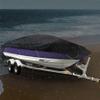 16ft Heavy Duty Trailerable Jon Boat Cover 600D Marine Grade Polyester Boat Cover Fits Jon Boats view 3
