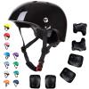 JeeFree Adjustable Gradient Color Skateboard Helmet for 3-5-8-14+AgesToddler Kids Youth Adult Girls Boys Woman.Bike Helmet for Multi-Sports Cycling Bicycle Scooter Inline Roller Skate Rollerblading view 1