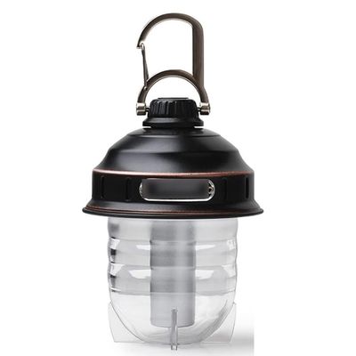 PPLL Electric Lanterns Rechargeable Outdoor Camp Lights, LED Mood Lights, Suitable for Outdoor Tent Camping Lighting (Color : Black, Size : 8.8 * 11.1cm)