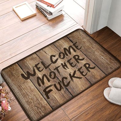 Doormat Outdoor Entrance Welcome Mother Fucker Door Mat Fall Rugs Outdoor ( Color : StyleB , Size : 65X90CM )