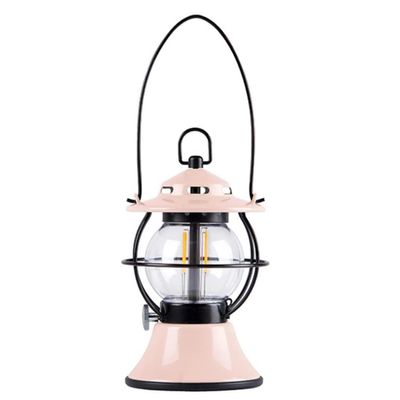 Electric Lanterns Outdoor Camping Light, LED Portable Atmosphere Decoration Camp Tent Lighting ( Color : Pink , Size : 11.9*18cm )