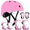 Adjustable Kids Toddler Helmet with Knee Pads,Elbow Pads & Wrist Guards,Bike Helmet for Ages 3-5,5-8,8-14,Boys & Girls Helmets and Pads Set for Skateboard,Skating,Biking,Cycling view 1