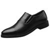 HINDOLA Men's Business Shoes Classic Black Patent Fashion Wedding Suit Shoes Leather Modern Formal Oxfords Lace Up Shoes for Men view 1