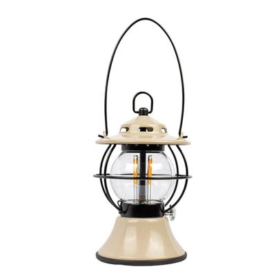 PPLL Electric Lanterns Outdoor Camping Light, LED Portable Atmosphere Decoration Camp Tent Lighting (Color : Beige, Size : 11.9 * 18cm)