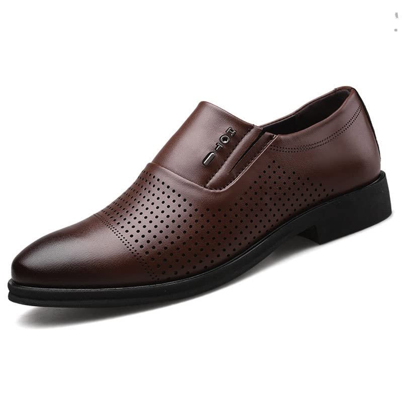 HINDOLA Men's Business Shoes Classic Black Patent Fashion Wedding Suit Shoes Leather Modern Formal Oxfords Lace Up Shoes for Men