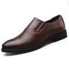 HINDOLA Men's Business Shoes Classic Black Patent Fashion Wedding Suit Shoes Leather Modern Formal Oxfords Lace Up Shoes for Men view 1