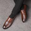 HINDOLA Men's Business Shoes Classic Black Patent Fashion Wedding Suit Shoes Leather Modern Formal Oxfords Lace Up Shoes for Men view 2