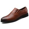 HINDOLA Men's Business Shoes Classic Black Patent Fashion Wedding Suit Shoes Leather Modern Formal Oxfords Lace Up Shoes for Men view 1