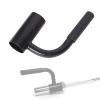 DYK&NX L-Handle Olympic Barbell Bars Rubber Grip, Single Arm Landmine T-Bar Row for Back and Leg Squat Exercises,Heavy Duty Steel for Home Fitness view 1