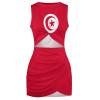Elegant Casual Skirt Tunisia Flag Girls Summer Sunny Beach Dress 3XL view 4