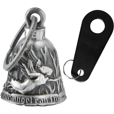 Dream Apparel Motorcycle Bell Guardian Angel Drive Away Gremlin, Biker Bell for Men Women Rider Riding with Hanger, Good Luck Gift Accessories
