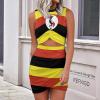 Elegant Casual Skirt Uganda Flag Girls Summer Sunny Beach Dress 4XL view 2