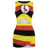 Elegant Casual Skirt Uganda Flag Girls Summer Sunny Beach Dress 4XL view 4