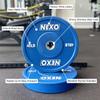 NEXO 10LB Rubber Bumper Plate Pair - Premium Matte Gray Finish 2x 10LB Cross Training Weight Plates view 3