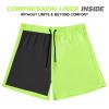 BRISIRA Mens Swim Trunks Swim Shorts Quick Dry 5 inch Inseam Beach Shorts with Compression Liner and Zipper Pocket view 4