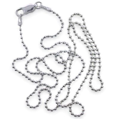 20 Inch 1.5mm .925 Sterling Silver Ball Chain Necklace