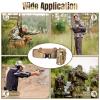 Tactical Battle Belt Set, Slim Airsoft Molle Belt, Shooting Hunting Game Belts with Metal Quick-Release Buckle, Tactical Molle Pouch Included, CP Camouflage view 2
