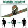Tactical Battle Belt Set, Slim Airsoft Molle Belt, Shooting Hunting Game Belts with Metal Quick-Release Buckle, Tactical Molle Pouch Included, CP Camouflage view 4