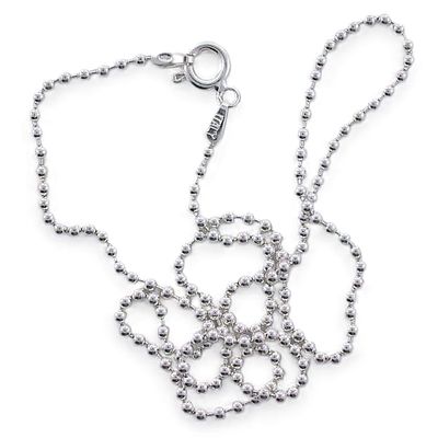 16 Inch 1.8mm .925 Sterling Silver Ball Chain Necklace