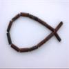 13mm x 4mm Cylinder Sun Rock Jasper Gem Stone Gemstone Beads 7 Inch Strand view 1