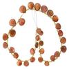112.95 Carats 30 Sunstone Heart Bead Gem 13 Inch Strand Closeout Priced EQFB2 view 1