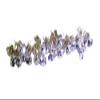 10 PAIRS ROUND CLEAR RHINESTONE GEMSTONE STERLING SILVER EARRING CLOSEOUT ASC40 view 1