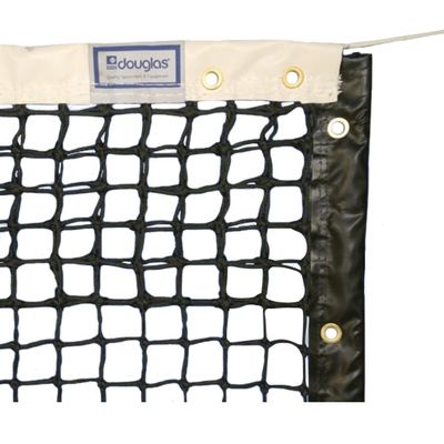 Douglas TN-30DM Tennis Net, 3.0mm Double Mesh Tapered w/Vinyl Headband