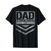Dad Dedicated And Devoted (on back) T-Shirt view 1