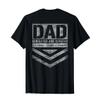 Dad Dedicated And Devoted (on back) T-Shirt view 2
