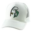 ALLNTRENDS Fish Embroidered Trucker Hat Summer Fishing Graphic Cap (White) view 1