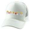 ALLNTRENDS Poker Embroidered Trucker Hat Cool Graphic Cap (White) view 1