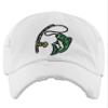 Fish Embroidered Dad Hat Vintage Adjustable Fishing Graphic Cap (White) view 1