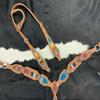 Showman Browband Headstall & Breast Collar Set with Wool Serape Inlay view 2
