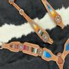 Showman Browband Headstall & Breast Collar Set with Wool Serape Inlay view 3