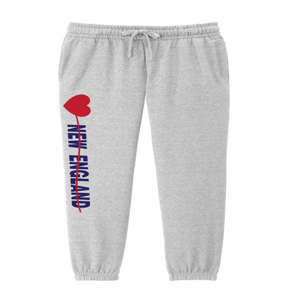 Wally's Custom Apparel New England Sweatpants with Side Pockets Gray Women's (XX-Large)