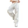 Womens Baggy Cargo Pants Casual Low Waist Adjustable Drawstring Joggers Sweatpants Trousers Punk Streetwear view 4