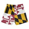 Aflyko Patriot Boys' Board Shorts Maryland Flag Swim Trunk Girls Bathing Suit Little Kid Swimwear view 2