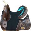 Double T 16" Leather Treeless Saddle view 2