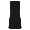 Womens Summer Dresses Sexy Casual Lace Straps Sleeveless Crew Neck Tank Dress Solid Slim Fitted Beach Mini Dress Black view 4